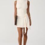 Routine Mini Dress (Oat)