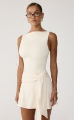 Routine Mini Dress (Oat) - Image 2