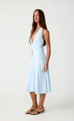 Sable Midi Dress (Ice Blue) - Image 8