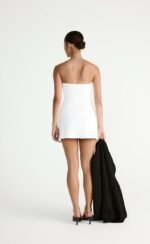 Sarie Mini Dress (White) - Image 9