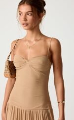 Seduce Maxi Dress (Nude) - Image 6