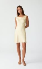 Springtime Mini Dress (Lemon) - Image 3