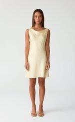 Springtime Mini Dress (Lemon)
