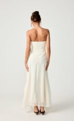 Stella Midi Dress (Cream) - Image 4