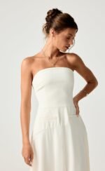 Stella Midi Dress (Cream) - Image 3