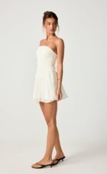 Stella Mini Dress (Cream) - Image 8