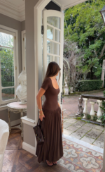 Suri Maxi Dress (Chocolate)