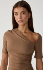 Vilma Mini Dress (Mocha) - Image 6