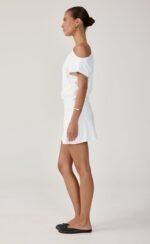 Adelaide Mini Dress (White) - Image 4