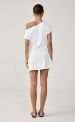 Adelaide Mini Dress (White) - Image 5