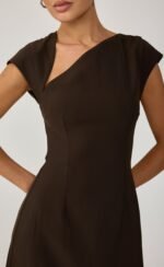 Alira Mini Dress (Chocolate) - Image 2