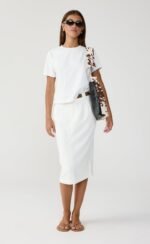 Bryson Midi Skirt (White)
