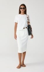Bryson Midi Skirt (White) - Image 2