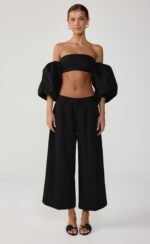 Teigen Midi Pants (Black) - Image 2