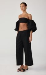 Teigen Midi Pants (Black) - Image 7