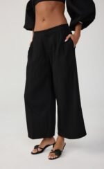 Teigen Midi Pants (Black) - Image 4