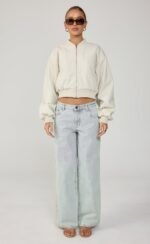 Ellina Bomber Jacket (Oat Texture) - Image 3