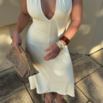 Sable Midi Dress (Butter)