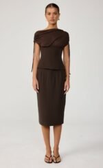 Georgette Corset (Chocolate)