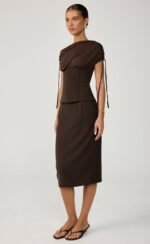 Georgette Corset (Chocolate) - Image 4