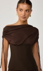 Georgette Corset (Chocolate) - Image 3