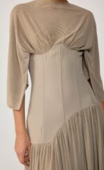 Giovanna Maxi Dress (Mushroom) - Image 5