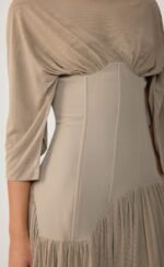 Giovanna Maxi Dress (Mushroom) - Image 2