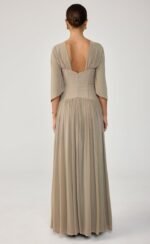 Giovanna Maxi Dress (Mushroom) - Image 3