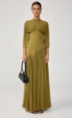 Giovanna Maxi Dress (Olive) - Image 6