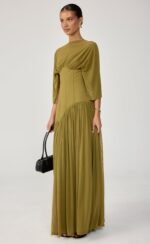 Giovanna Maxi Dress (Olive) - Image 9