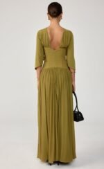 Giovanna Maxi Dress (Olive) - Image 4