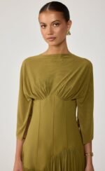 Giovanna Maxi Dress (Olive) - Image 7