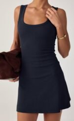 Jayden Mini Dress (Navy) - Image 2