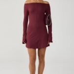 Kendale Mini Dress (Wine)
