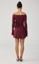Kendale Mini Dress (Wine) - Image 3