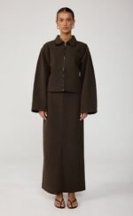 Mara Maxi Skirt (Chocolate)