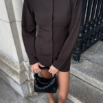 Mariella Mini Dress (Chocolate)