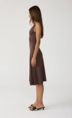 Milene Midi Dress (Chocolate) - Image 4