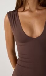 Milene Midi Dress (Chocolate) - Image 6