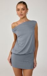 Novelle Mini Dress (Storm Blue) - Image 2