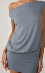 Novelle Mini Dress (Storm Blue) - Image 5
