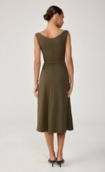 Nyra Midi Dress (Moss) - Image 3