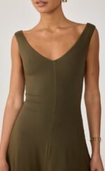 Nyra Midi Dress (Moss) - Image 5