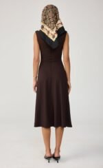 Nyra Midi Dress (Chocolate) - Image 3
