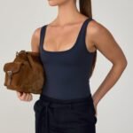 Overtime Mini Skirt (Navy Texture)
