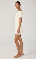 Piper Mini Dress (Oat) - Image 4