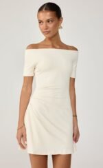Piper Mini Dress (Oat) - Image 2