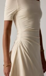 Piper Mini Dress (Oat) - Image 5