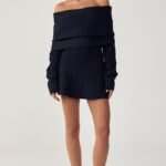 Pavati Long Sleeve Mini Dress (Navy)