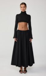 Herlow Maxi Skirt (Black) - Image 6